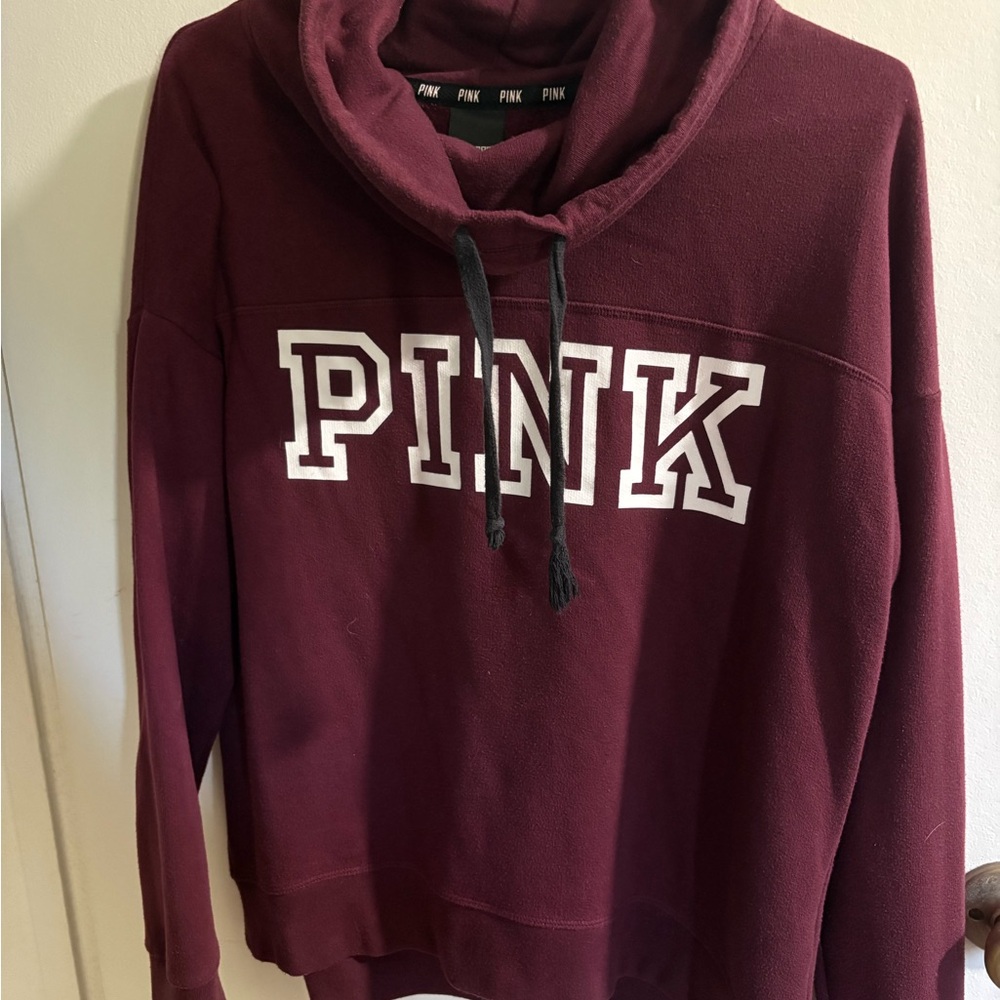 2014 Vintage Victoria's Secret Pink Oversized Long Sleeve Sweatshirt